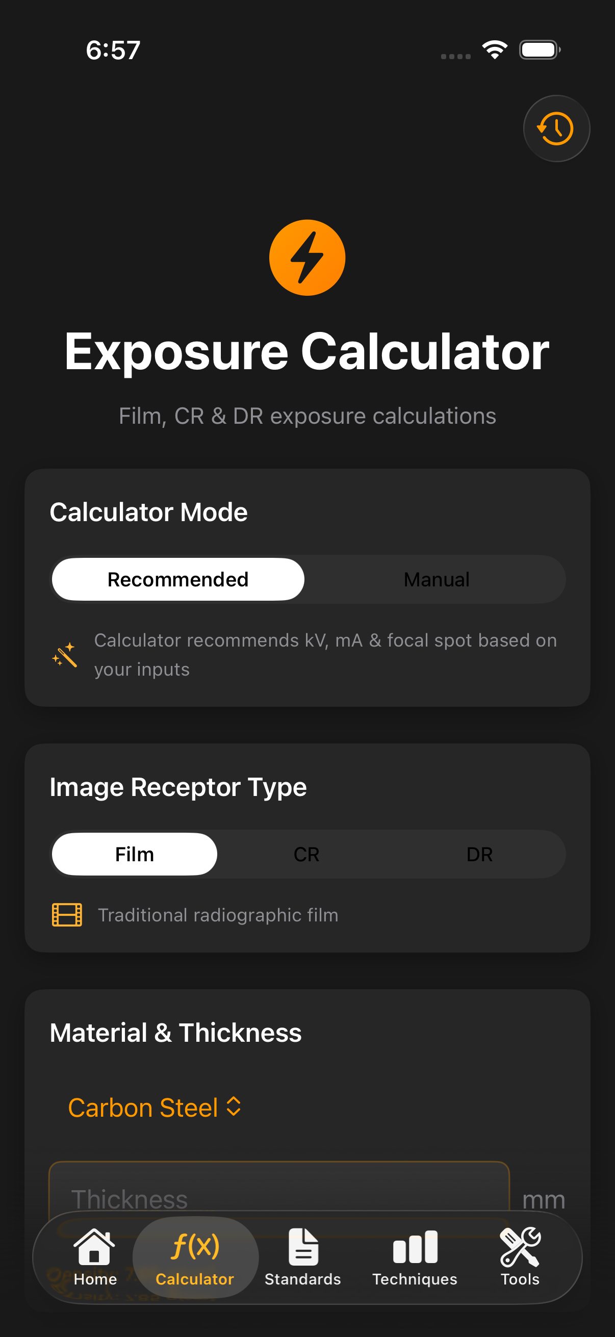 Fox RT Guide — Exposure Calculator